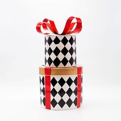 ΜΕΤΑΛΛΙΚΑ ΔΩΡΑΚΙΑ, ΜΑΥΡΟ ΚΑΡΟ ΜΕ ΚΟΚΚΙΝΟ, 40cm