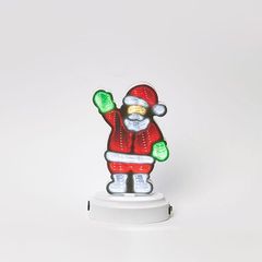 ΔΙΑΚΟΣΜΗΤΙΚΟ ΣΧΕΔΙΟ ΚΑΘΡΕΦΤΗΣ ΜΕ LED ΤΑΙΝΙΑ, 62 LED, ΑΓΙΟΣ ΒΑΣΙΛΗΣ 11x4.5x3cm, ΜΠΑΤΑΡΙΑΣ 3xAAA, ΧΡΩΜΑΤΙΣΤΟ LED, IP20