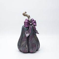 ΠΟΛΥΡΕΖΙΝ ΚΟΛΟΚΥΘΑ ΜΕ ΜΩΒ ΦΙΟΓΚΟ, HALLOWEEN, 15x14x26cm-thumb-1