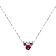 Disney Minnie July sterling silver necklace