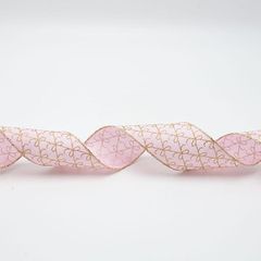 ΚΟΡΔΕΛΑ ΡΟΖ ΜΕ ΣΑΜΠΑΝΙ ΦΙΟΓΚΑΚΙΑ, 914x6.3cm