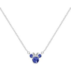 Disney Minnie September sterling silver necklace