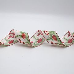 ΚΟΡΔΕΛΑ ΜΕ ΧΡΙΣΤΟΥΓΕΝΝΙΑΤΙΚΕΣ ΜΠΑΛΕΣ, 6.30cm, 10M