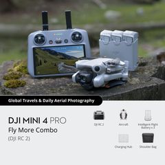 DJI Mini 4 Pro Fly More Combo (DJI RC 2) Drone 2.4 GHz με Κάμερα 4K 60fps