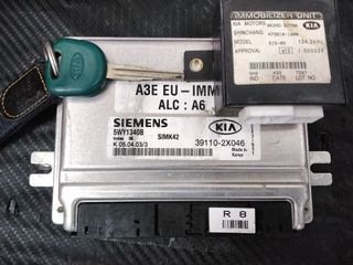 KIA RIO SET IMMO SIEMENS SIMK42,5WY1340B,39110-2X046