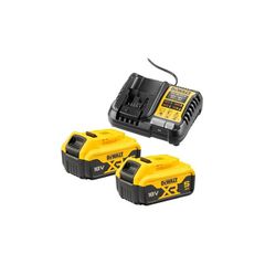 DeWalt DCB1104P2-QW Set charger DCB1104 + 2 batteries DCB184 18 V 5 Ah