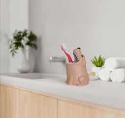 Winkee - Toothbrush Holder - Dog - Beige - Compact-thumb-4
