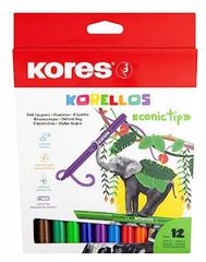 Kores – Conical Tip Markers – 12 Pack (729043) / Toys