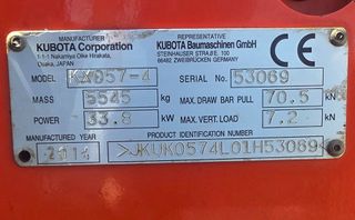 Εκσκαφέας Με Ερπύστριες Kubota 2014 ΚΧ057-4-thumb-7