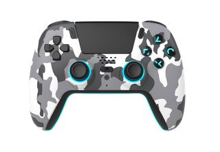 Freaks And Geeks - Wireless Bluetooth Controller for PS5- LED - White Camo / PlayStation 5