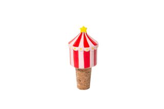 Doiy - Bottle Stopper - Funfair - Red and White Striped with a Yellow Star / Gadgets