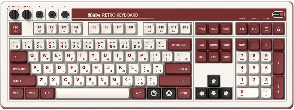 8BitDo - Retro 108 Mechanical Keyboard - Fami Edition / Computers