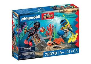 PLAYMOBIL - Police Diver with Treasure (72078) / Toys