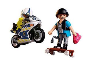 PLAYMOBIL - Motorcycle Chase (72079)-thumb-2