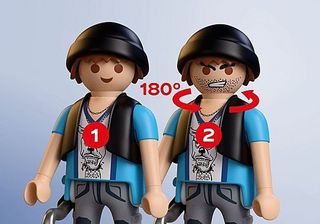 PLAYMOBIL - Motorcycle Chase (72079)-thumb-3
