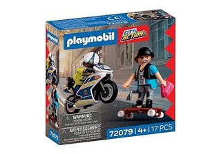 PLAYMOBIL - Motorcycle Chase (72079) / Toys