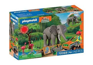 PLAYMOBIL - Elephant with Zookeeper (72068) / Toys