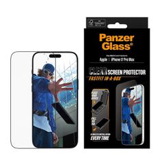 PanzerGlass - Screen Protector w. Black Frame - iPhone 17 Pro Max - UWF w. Fastfit in-a-box / Electronics