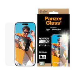 PanzerGlass - Anti-Reflective Armor Screen Protector - iPhone 17 Pro - w. EasyAligner / Electronics