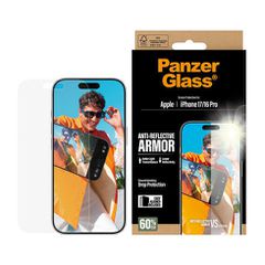 PanzerGlass - Anti-Reflective Armor Screen Protector - iPhone 17/iPhone 16 Pro - w. EasyAligner / Electronics