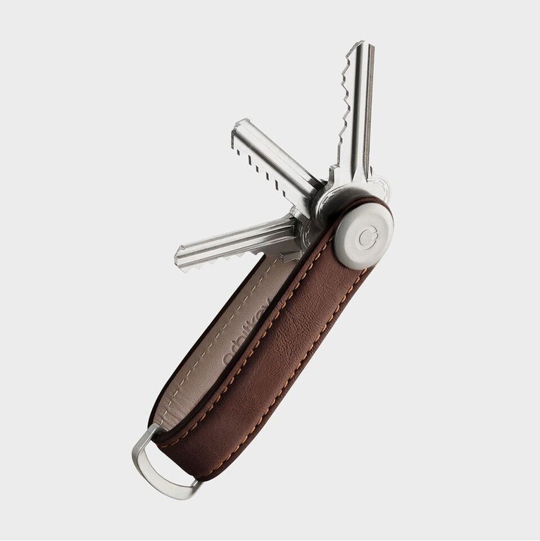 Orbitkey - Leather Key Organiser - Espresso/Brown / Gadgets