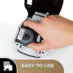 DYMO D1 Standard - Black on White - 12mm-thumb-3