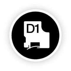 DYMO D1 Standard - Black on White - 12mm-thumb-2