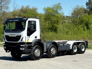 Γερανοί - Φορτηγά Με Γερανό Iveco 2014 TRAKKER 450 * ΠΛΑΤΦΟΡΜΑ * 8x4-thumb-1