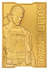 Metal Gear Solid 2 Ingot Snake 24k Gold Plated Limited Edition