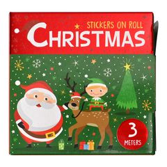 XMAS - Stickers - 3 meters on a roll (24 pcs.) (1319) / Toys