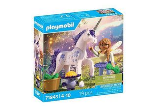 PLAYMOBIL - Collectible Unicorn: Lucky Lavender with Fairy (71843)