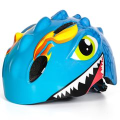 Wozinsky Children's Bicycle Helmet, Dragon Pattern, Lightweight, S - Blue-thumb-1