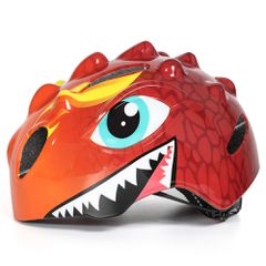 Wozinsky Children's Bicycle Helmet, Dragon Pattern, Lightweight, S - Red-thumb-2