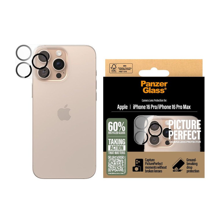 PanzerGlass - Lens Protector - iPhone 16 Pro/iPhone 16 Pro Max - PicturePerfect / Electronics