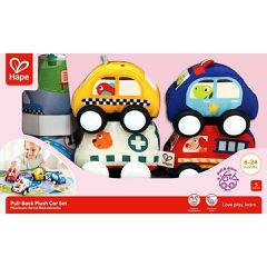 Hape - Pull-Back Plush Car Set (87-0076) / Toys-thumb-4
