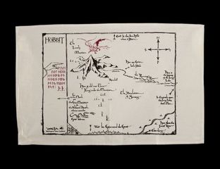 The Hobbit Tea Towel Thorins Map 72 cm-thumb-1