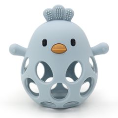 Magni - Teether ball duckling in LFGB silicone, blue - (5632) / Toys