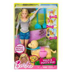 Barbie - Walk and Potty Pup (DWJ68) / Toys