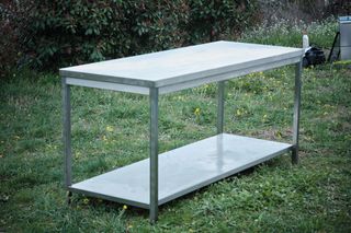 Inox Dobros Ανοξείδωτο Τραπέζι Μ180xΒ70xΥ85cm