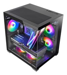Mars Gaming MC-VIEW2 Mini Tower Black-thumb-2