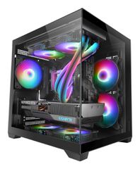 Mars Gaming MC-VIEW2 Mini Tower Black-thumb-1