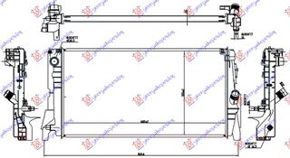 ΨΥΓΕΙΟ 1.5 (216i-218ι)ΒΕΝΖΙΝΗ ΑΥΤΟΜΑΤΟ (680x350x26) (3 ΣΩΛΗΝΑΚΙΑ) (NISSENS) — BMW SERIES 2 ACTIVE/GRAN TOURER 2014-2017 (F45/F46