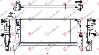 ΨΥΓΕΙΟ 2.0 (225i)ΒΕΝΖΙΝΗ ΑΥΤΟΜΑΤΟ (680x280x26) (NISSENS) — BMW SERIES 2 ACTIVE/GRAN TOURER 2014-2017 (F45/F46