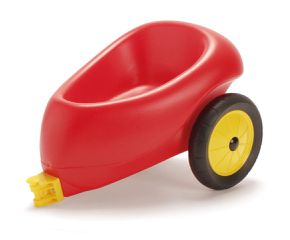 Dantoy - Trailer with rubberwheels - Red (3336) / Toys
