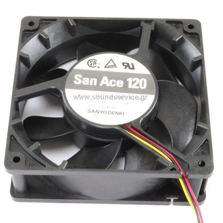 ΑΝΕΜΙΣΤΗΡΑΣ 24V DC 120x120x38mm 3-C 12W 0.5A 234m3/h ΡΟΥΛΕΜΑΝ SAN.DENKI