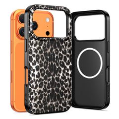 Tech-Protect Lamano MagSafe case for iPhone 17 Pro - black and brown