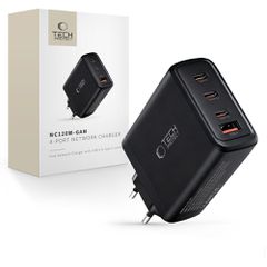 Tech-Protect NC120W-GAN 4-Port 120W Wall Charger - Black