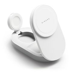 Ringke QI2.2 25W 3in1 Magnetic MagSafe Inductive Charger - White