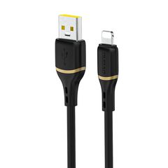 Dudao 1M 30W liquid silicone data cable Lightning Black