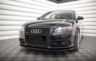 Lip spoiler μαύρο πλαστικό γυαλιστερό - Audi A4 B7 S-line